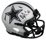 Cowboys Dak Prescott Authentic Signed Rave Speed Mini Helmet BAS Witnessed