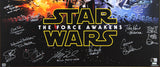 Star Wars (21) Hamill, Ridley, Mayhew, Driver Signed 27x40 Framed Poster BAS LOA