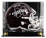 Mississippi State Dak Prescott Signed Full Size Speed Rep Helmet W/ Case BAS Wit