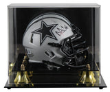 Cowboys Dak Prescott Signed Rave Speed Mini Helmet W/ Case BAS Witnessed