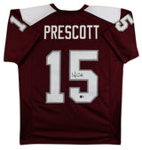 Mississippi State Dak Prescott Signed Maroon Pro Style Jersey BAS Witnessed