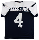 Dak Prescott Authentic Signed Navy Thanksgiving Pro Style Jersey BAS Witnessed