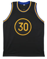 Stephen Curry Authentic Signed Black Pro Style Jersey Autographed JSA