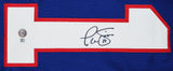 Phil Simms Authentic Signed Blue Pro Style Framed Jersey Autographed BAS Witness