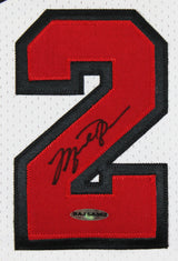 Bulls Michael Jordan Signed 97-98 White Nike HWC Authentic Framed Jersey UDA