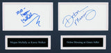 Will & Grace (4) McCormack, Messing, Hayes & Mullally Signed Framed Display BAS