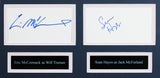 Will & Grace (4) McCormack, Messing, Hayes & Mullally Signed Framed Display BAS