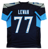 Taylor Lewan Authentic Signed Navy Blue Pro Style Jersey Autographed BAS Witness