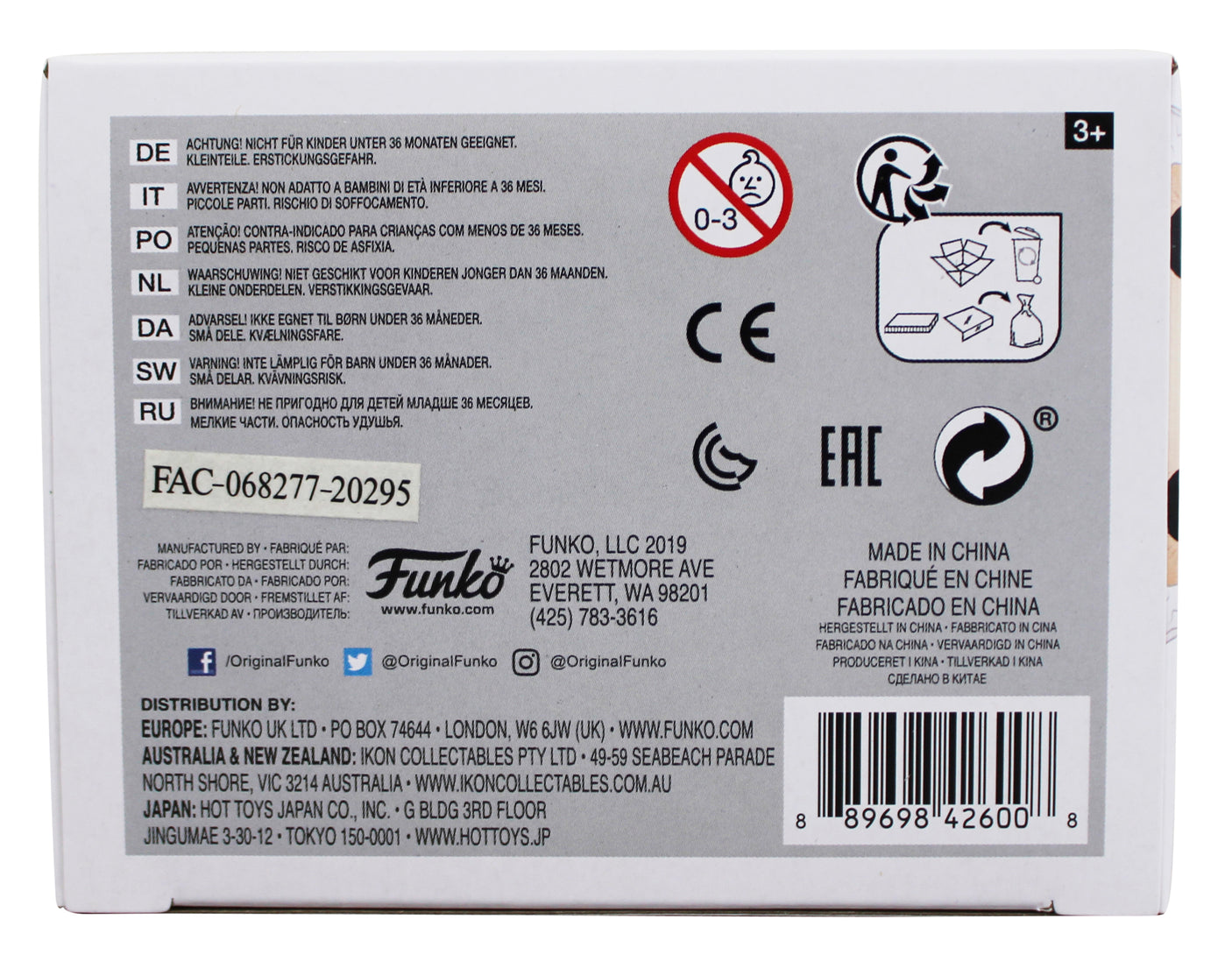 Tim Allen The Santa Clause Signed Santa #610 Funko Pop Vinyl Figure JSA #AM69483