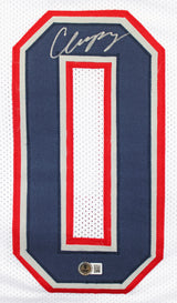 Christian Gonzalez Authentic Signed White Pro Style Jersey BAS Witnessed 2