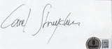 Carel Struycken The Addams Family Signed 3x5 Index Card Framed Display BAS