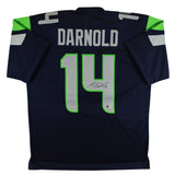 Sam Darnold Authentic Signed Navy Blue Pro Style Jersey Autographed BAS Witness
