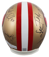 49ers (19) Montana, Rice, Young, Gore +15 Signed F/S Rep Helmet PSA/DNA #Y07059