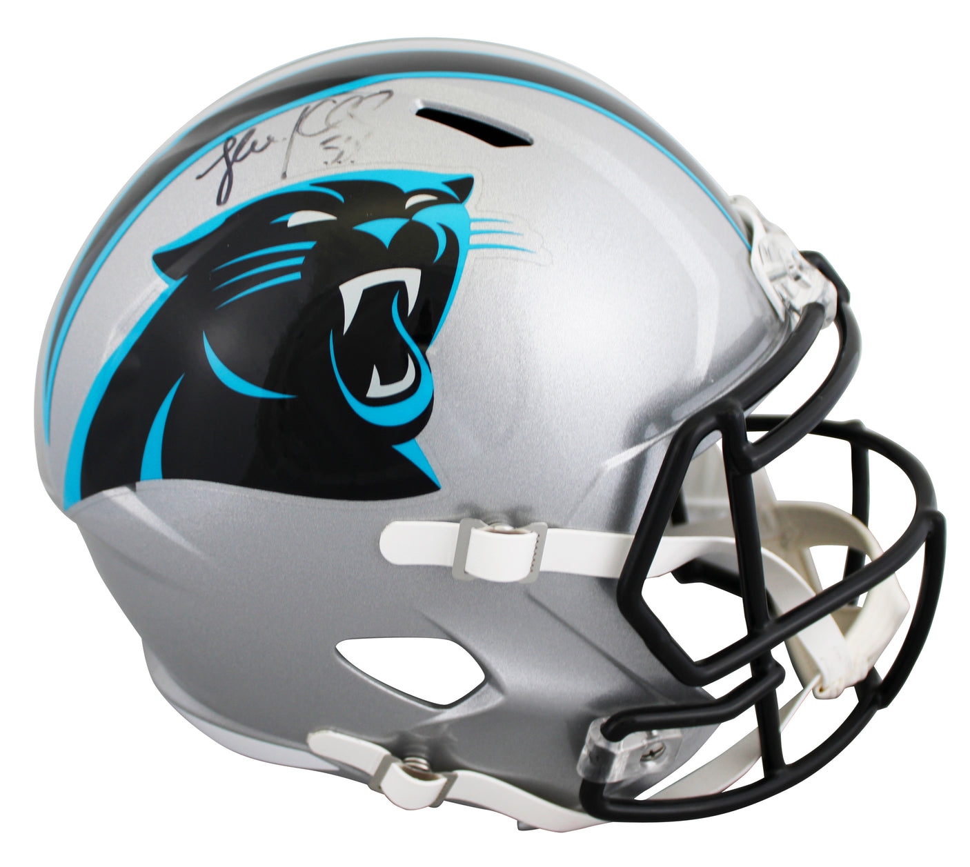 Panthers Luke Kuechly Signed Full Size Speed Rep Helmet BAS Witnessed #1W675012