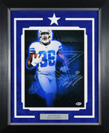 Cowboys Tony Pollard Authentic Signed 11x14 Framed Vertical Photo BAS #N89434
