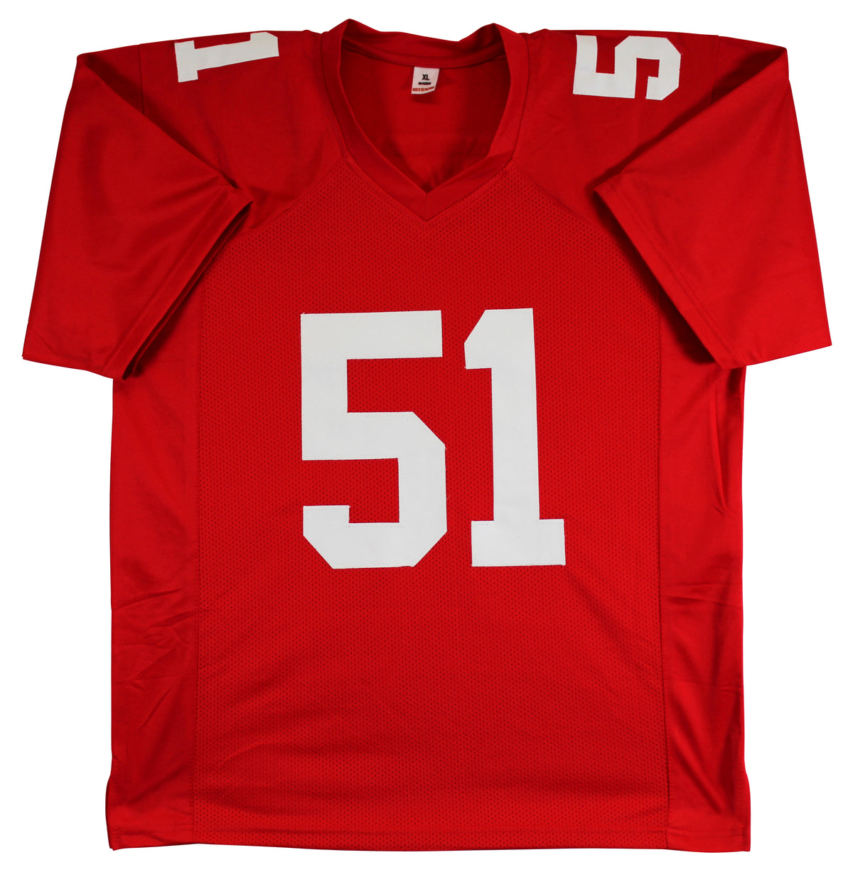 Abdul Carter Authentic Signed Red Pro Style Jersey Autographed BAS Witnessed