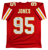 Chris Jones Authentic Signed Red Pro Style Jersey Autographed BAS