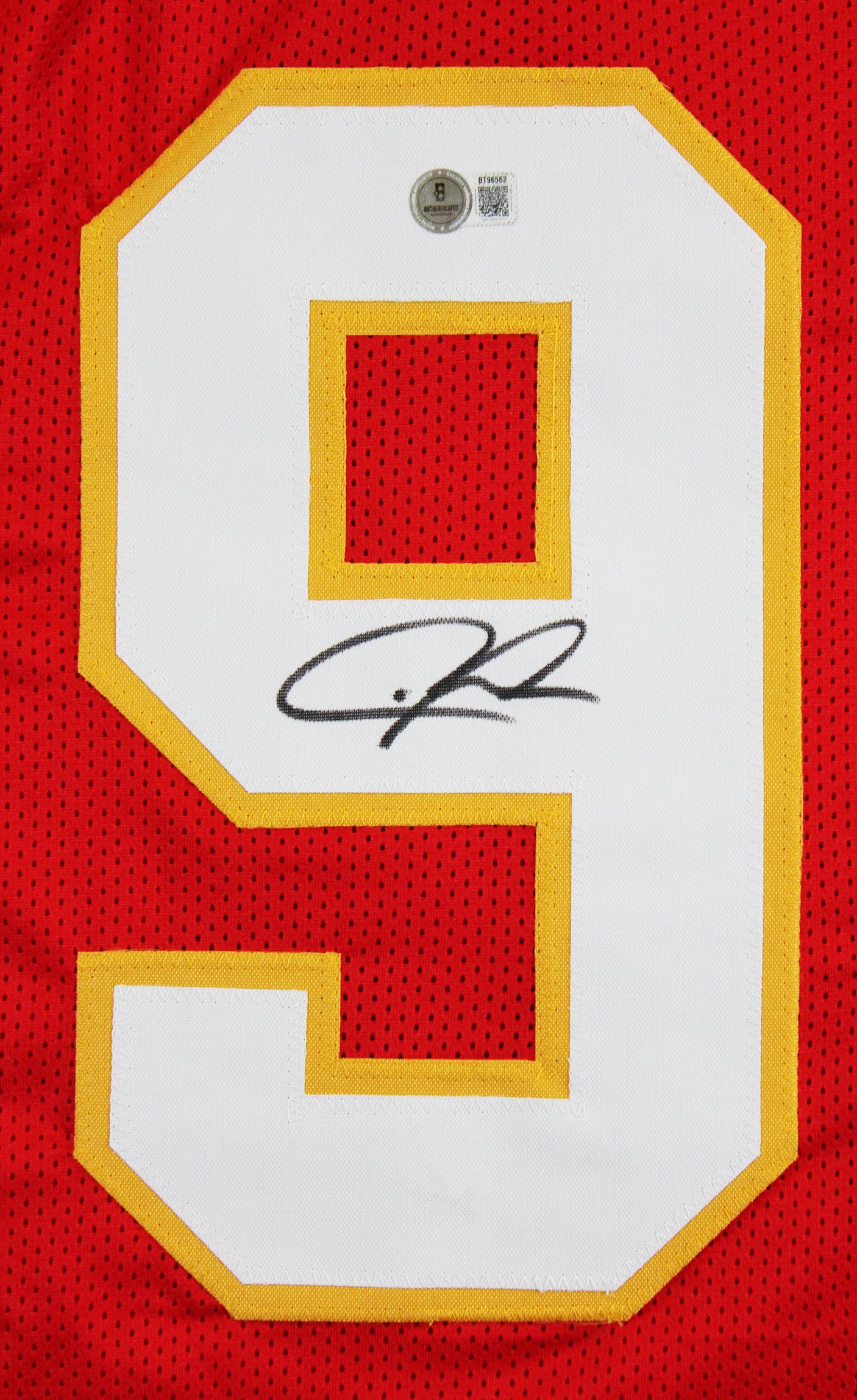 Chris Jones Authentic Signed Red Pro Style Jersey Autographed BAS