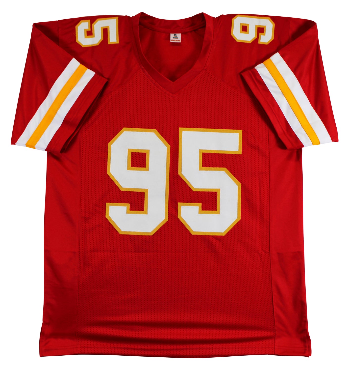 Chris Jones Authentic Signed Red Pro Style Jersey Autographed BAS