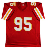 Chris Jones Authentic Signed Red Pro Style Jersey Autographed BAS