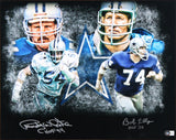 Cowboys Randy White & Bob Lilly "HOF" Signed 16x20 Framed Photo BAS Wit #WY33422