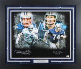 Cowboys Randy White & Bob Lilly "HOF" Signed 16x20 Framed Photo BAS Wit #WK35950