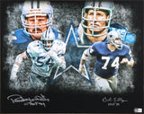 Cowboys Randy White & Bob Lilly "HOF" Signed 16x20 Framed Photo BAS Wit #WK35950