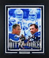 Cowboys Jason Witten & Jay Novacek Signed 16x20 Framed Photo BAS Wit #1W167879