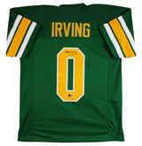 Oregon Bucky Irving Authentic Signed Green Pro Style Jersey BAS Witnessed