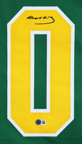 Oregon Bucky Irving Authentic Signed Green Pro Style Jersey BAS Witnessed