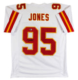 Chris Jones Authentic Signed White Pro Style Jersey Autographed BAS
