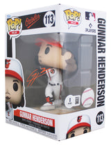 Orioles Gunnar Henderson Signed #113 Funko Pop Vinyl Figure BAS Witnessed