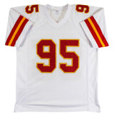 Chris Jones Authentic Signed White Pro Style Jersey Autographed BAS