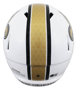 Saints Alvin Kamara Signed 2025 On-Field Alt Full Size Speed Rep Helmet BAS Wit