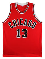 Joakim Noah Authentic Signed Red Pro Style Jersey Autographed BAS Witnessed