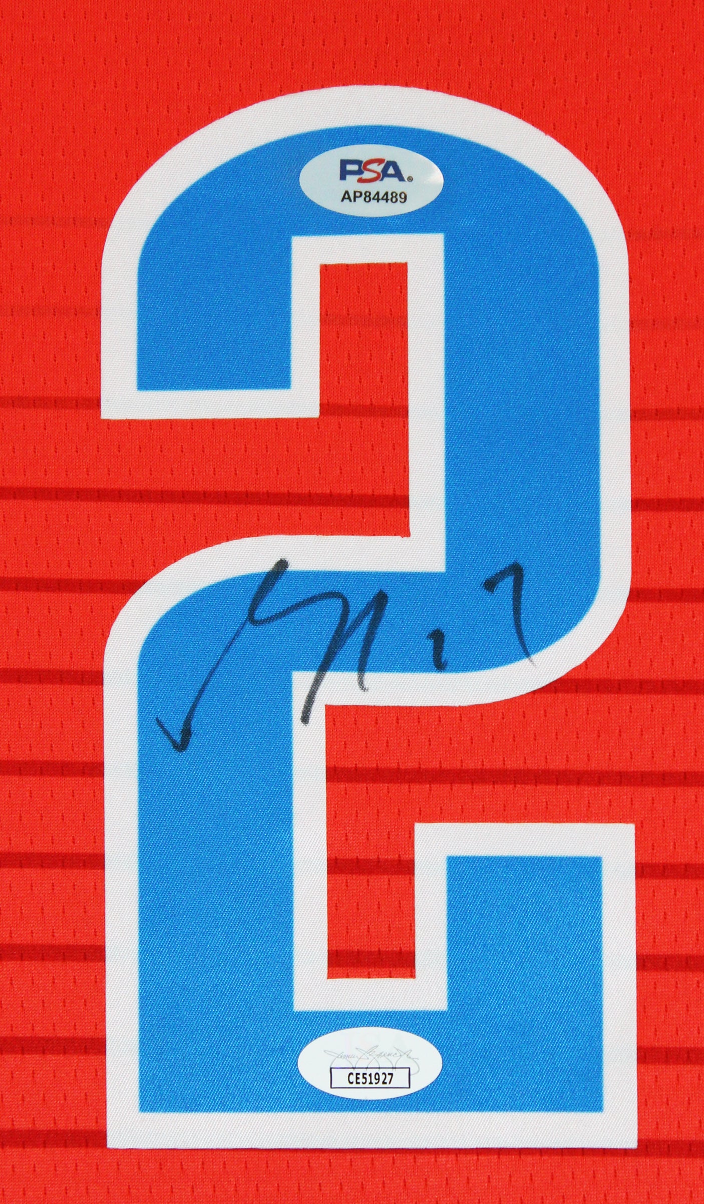 Thunder Shai Gilgeous-Alexander Signed Orange Nike Swingman Jersey PSA #AP84489