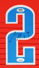 Thunder Shai Gilgeous-Alexander Signed Orange Nike Swingman Jersey PSA #AP84489