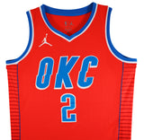 Thunder Shai Gilgeous-Alexander Signed Orange Nike Swingman Jersey PSA #AP84489