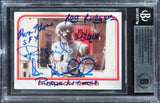 Star Wars (6) Rodgers, Milner, Hone +3 Signed 1980 SW ESB #28 Card BAS Slabbed