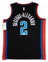 Thunder Shai Gilgeous-Alexander Signed Black Nike City Ed. Jersey JSA #CD42288