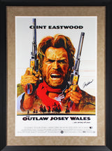 Clint Eastwood The Outlaw Josey Wales Signed & Framed 27x40 Movie Poster BAS LOA