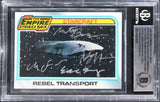 Star Wars (4) Owyeung, Brenneis, Fulmer +1 Signed 1980 ESB #142 Card BAS Slabbed