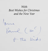 Paul McCartney "Love & the Kids" Signed Christmas Greeting Card PSA & JSA LOAs