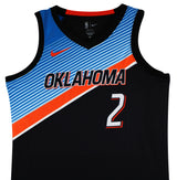 Thunder Shai Gilgeous-Alexander Signed Black Nike Swingman Jersey JSA #CD42286