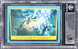 Star Wars (4) Tippett, McVey, Rose +1 Signed 1983 SW ROTJ #184 Card BAS Slabbed