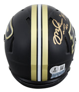 Purdue Mike Alstott "A-Train" Signed Black Speed Mini Helmet BAS Wit #4W113133
