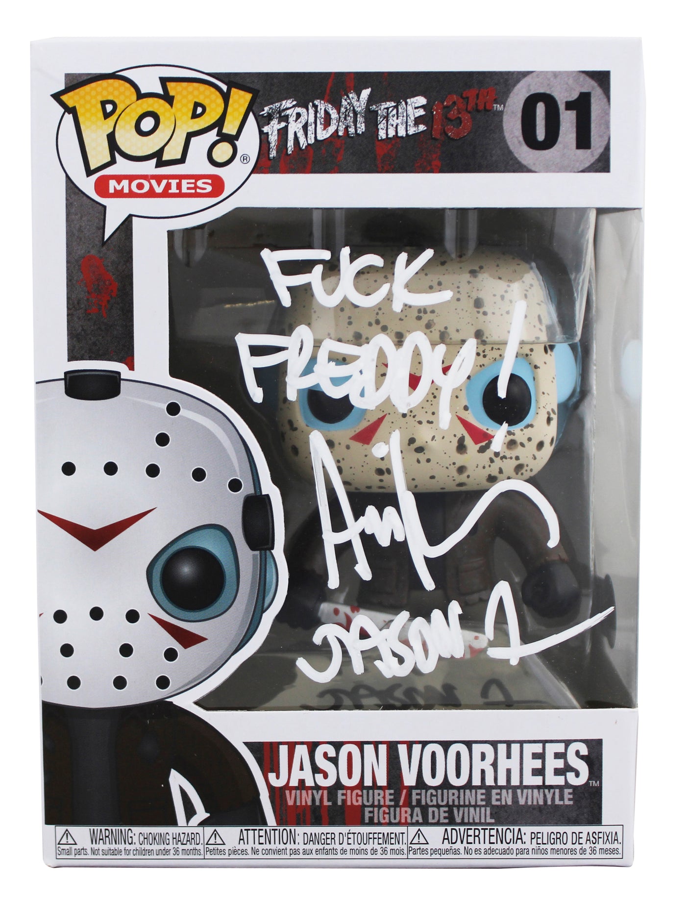 Ari Lehman Friday The 13th "2x Insc" Signed #01 Funko Pop Figure BAS W #3W150408