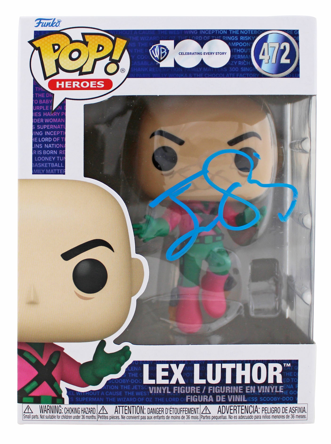 Jesse Eisenberg Batman VS Superman Authentic #472 Funko Pop Vinyl Figure BAS