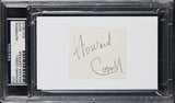 Howard Cosell Authentic Signed 2.5x2 Inch Cut Signature PSA/DNA Slabbed