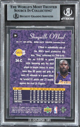 Lakers Shaquille O'Neal Authentic Signed 1999 SP Authentic #39 Card BAS Slabbed